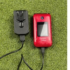 ZTE Cymbal-C Z233VL Flip Phone Consumer Cellular 4G LTE Camera Red Phone